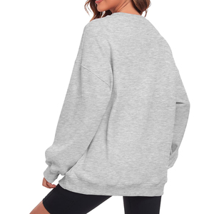 Casual Wear <b>Women's</b> Sweatshirt Pullover Plain 2024 Wholesale Custom OEM Design Crewneck <b>Women's</b> Clothing Breathable Sweatshirts - Product Image 2