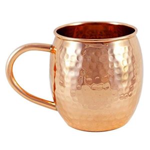 Qualité exclusive, 100% cuivre, 400 ml, isotherme, anti-fuite, écologique, impression personnalisée, réutilisable, design martelé, compatible lave-vaisselle et micro-ondes - Product Image 4