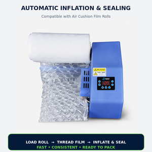 Custom AIR.DFLY 30x40cm PE Air Cushion Film Roll 15um 300m Inflatable <strong>Bubble</strong> Wrap Void Fill Protective Packaging For Shipping - Product Image 4
