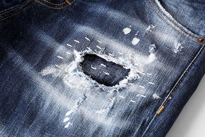 Pantalones Vaqueros para Hombre, Transpirables, de Color Sólido, de la Mejor Calidad, Nuevo Modelo, Corte Ajustado, Servicio OEM, Mejor Diseño, Hechos en Pakistán - Product Image 4