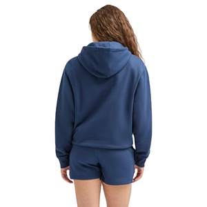 Conjunto de 2 Piezas para Mujer, Sudadera con Capucha y Pantalones Cortos, Color Sólido, Felpa, Corte Holgado, Largo por Encima de la Rodilla, para Primavera/Verano, 100% Algodón, Alta Calidad - Product Image 3