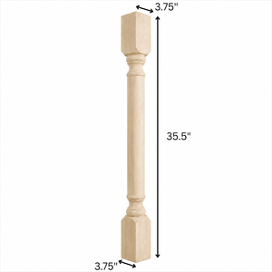 Pieds de meubles modernes et élégants en bois massif pour îlots de cuisine, armoires et tables à manger - Product Image 2