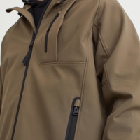 Veste Softshell pour hommes personnalisée de haute qualité hiver coupe-vent imperméable fermeture éclair à capuche col poche réversible conception OEM conception