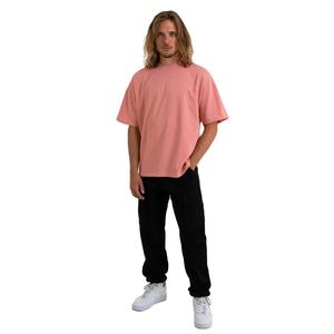 Camiseta Personalizada para Hombre, con Estampado Puff, 100% Algodón, Lisa, Transpirable, Talla Grande, Diseño en Blanco en la Parte Delantera - Product Image 1