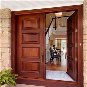 Porte latérale minimaliste à ouverture latérale, isolation acoustique, surface finie, utilisation extérieure, intérieur villa, bois massif de chêne et de teck de qualité supérieure, garantie 3 ans - Product Image 3