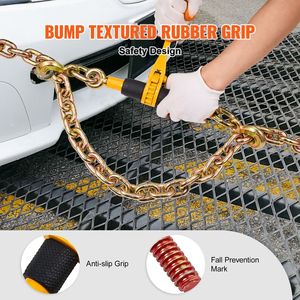 Set di 2 Tendicatena a Cricchetto 1/4'' 5/16'' con Carico di Lavoro Sicuro di 2600 Libbre, 2 Ganci di Aggancio per Controllo Carico e Accessori di Fissaggio - Product Image 1