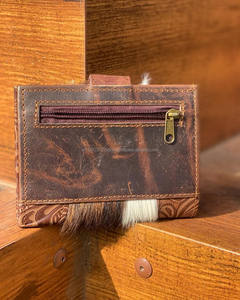 Nouveau véritable cuir de vachette sculpture femmes portefeuille élégant coques de téléphone nouveau Western vente chaude Western en relief impression en cuir portefeuilles - Product Image 4