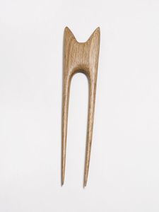 Wooden Hair Fork U Shape Hair Pin Handmade Sandalwood Hair Stick for Women - Product Image 3