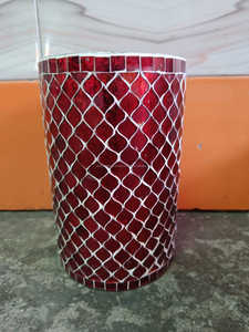 กระถางดอกไม้ดีไซน์โมเสคแก้วหม้อดอกไม้โบราณสำหรับตกแต่งบ้านดีไซน์โมเสก - Product Image 5