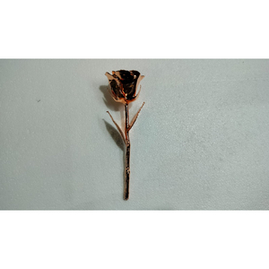 Vente flash : rose véritable plaquée or 24 carats, artisanale, à longue tige, avec boîte cadeau en velours luxueux pour la fête des mères - Product Image 3