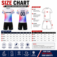 Seragam Sepak Bola Latihan Kustom Ringan Bernapas Cepat Kering Jersey Sepak Bola Sublimasi Celana Pendek Set Pakaian Olahraga Tim