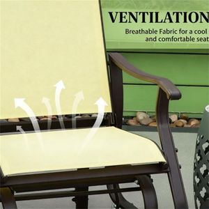 Poltrona a dondolo da esterno per terrazza e giardino - Product Image 3