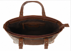 Sac fourre-tout en cuir Hairon de qualité supérieure pour femmes, sac à main de créateur gaufré, grande capacité, sac de voyage à bandoulière - Product Image 5