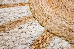 Braided <b>Jute</b> Daisy <b>Rug</b> Handmade Vintage Anti-Bacteria <b>Round</b> Thin Living Room Home Decor Wholesale Manufacturer India - Product Image 2