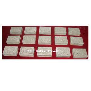 ธรรมชาติ Soapstone แกะสลักตกแต่งกล่อง - Product Image 1