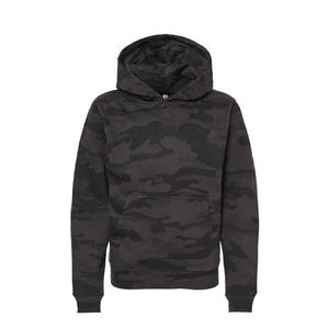 Sudadera con Capucha Juvenil de Peso Medio, Color Azul Jaspeado, Talla XS, con Bordado 3D, Lavado Ácido - Product Image 6