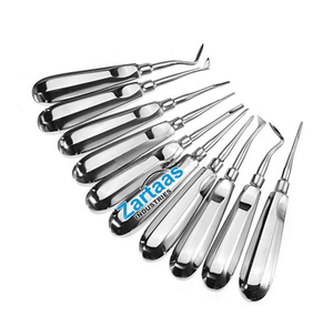 Kit d'instruments dentaires en acier inoxydable de haute qualité, 10 pièces, pour l'éloignement et l'extraction des racines dentaires - Product Image 5
