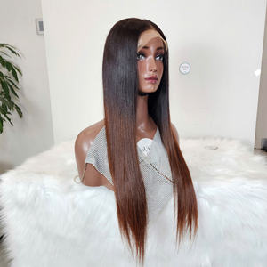 Perruques en cheveux humains avec dentelle frontale 5*5, densité 250, pré-épilées, couleur 4, texture lisse, 100% cheveux humains, vente en gros - Product Image 3