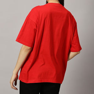 Camiseta de Mujer Extra Grande, Lisa, Personalizable, de Algodón Grueso, Transpirable, para Verano, Estilo Urbano, 180g - Product Image 2