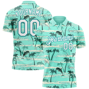 Camiseta Deportiva Sublimada Personalizada de Secado Rápido, Unisex, Multicolor, Patrón 3D, Transpirable, 100% Poliéster, Polo para Adultos - Product Image 5