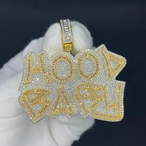 Collar con Colgante de Aro con Circonitas Cúbicas Pavé, Chapado en Oro de 18K, Estilo Hiphop Unisex, Cadena de Caja, Uso Diario - Product Image 5
