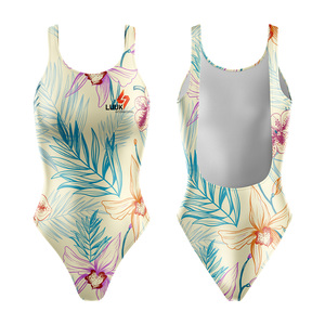 Trajes de Baño de una Pieza con Diseños Impresos Personalizados, OEM ODM, Ecológicos, Transpirables, Antibacterianos, Resistentes al Viento, con Cuello Redondo - Product Image 4