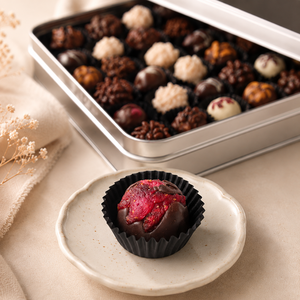 Delicious Dry Strawberry Ganache Truffle Balls Packed In Custom Box For Corporate Gifts Wholesale Trade - Product Image 2
