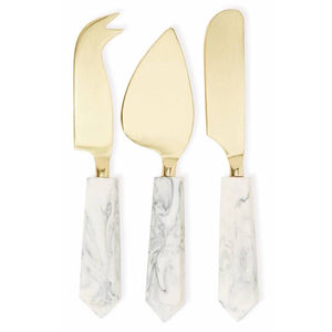 Lames modernes en acier inoxydable avec élégants manches en bois pour planches à charcuterie et accessoires de cuisine à domicile en promotion - Product Image 4