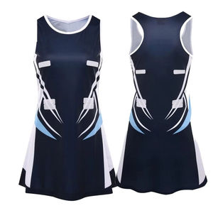 Camiseta de Netball sin Mangas para Mujer, 100% Poliéster, Transpirable, de Secado Rápido, Corte Ajustado, Personalizable con Nombre de Equipo y Marca, Cuello en V, Ropa Deportiva - Product Image 1