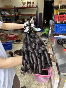 Cabello vietnamita 12a Grado Cabello crudo sin procesar Paquetes de cabello humano malasio natural Paquetes de ondas corporales hinchables - Product Image 3