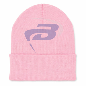 Gorro de Invierno Tejido de la Hermandad Jack And Jill Of America, Color Rosa y Azul Claro, Bordado en 3D, Gorro de Invierno Tejido Premium - Product Image 3