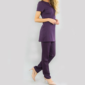 Uniforme de algodón para esteticista, túnica de trabajo, servicio OEM, túnica para recepcionista de spa y salón de belleza, personal de hotel. - Product Image 6