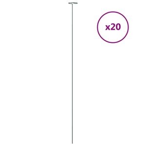 Lot de 20 piquets de plantes en acier vert foncé, 36 pouces de long, durables pour équipement et accessoires d'escalade - Product Image 2