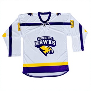 Maillot de hockey personnalisé sublimé de qualité supérieure Sibrin |   100% polyester, écologique, respirant, nom et numéro d'équipe personnalisés, hockey - Product Image 5