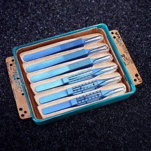 Pinces ophtalmiques à plateforme, poignée plate/ronde, idéales pour la microchirurgie oculaire, outil médical par Dentavex - Product Image 4