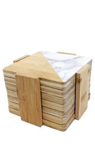 Warehouse Hot Sale Custom Wedding Gifts Stone <b>Coaster</b> <b>Marble</b> Acacia Wooden <b>Coaster</b> for Drinks Cup Holders <b>Marble</b> <b>Coaster</b> - Product Image 3