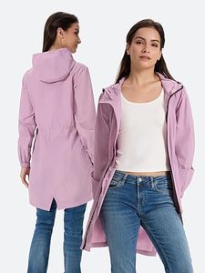 ผู้ผลิตเสื้อแจ็คเก็ตกันลมแบบ OEM สีสันตัดกัน เสื้อแจ็คเก็ตกันลมสำหรับผู้หญิง น้ำหนักเบา สำหรับเล่นกีฬา กันน้ำ มีฮู้ด - Product Image 1