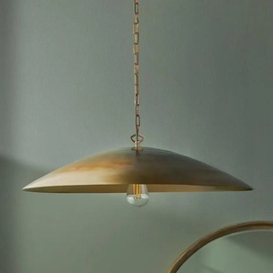 Luxurious Rustic Bronze <b>Ceiling</b> Pendant <b>Light</b> With Dome Shade And Exposed Bulb For Indoor Lighting Fixtures - Product Image 4