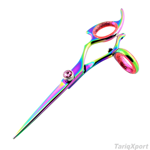 Handmade Professional Stainless Steel Barber Scissors Razor <b>Edge</b> Hairdressing Shears Right-Handed Foldable Lightweight Movable - Product Image 5