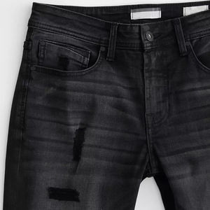 Jeans en denim pour hommes OEM 2026 – Tissu de haute qualité, impression de logo personnalisée, écologique, respirant, streetwear printemps - Product Image 5