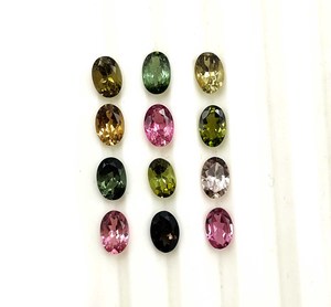 พลอยทัวร์มาลีนธรรมชาติทรงรีขนาด 4*6 มม. สำหรับทำเครื่องประดับ ได้รับการรับรองจาก IGI - Product Image 1