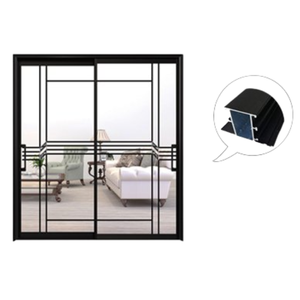 Perfil de Extrusión de Aleación de Aluminio Cuadrado Tien Dat T&D TD95 Negro Serie 6000, Tolerancia del 1%, para Interiores Arquitectónicos e Industriales - Product Image 3