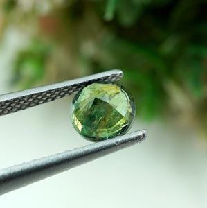 Piedra preciosa de zafiro natural, corte brillante redondo, 1,05 quilates, 6x6x3,7 MM, piedra suelta para fabricación de joyas - Product Image 6