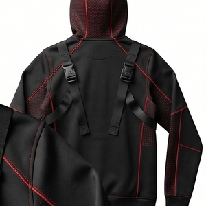 Sweat à capuche de yoga d'hiver en polyester/coton de luxe, veste de sport haute performance, résistante à l'eau, réfléchissante, pour la course à pied - Product Image 3