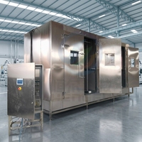 Chariot de lavage en acier inoxydable 304, support industriel et équipement de nettoyage pour chariots fumés pour usine de transformation alimentaire