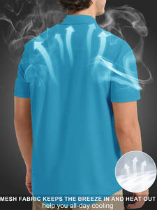 Buen producto, producto muy demandado, camisas de pesca de algodón y spandex para hombre, ajuste relajado, precio económico al por mayor. - Product Image 4