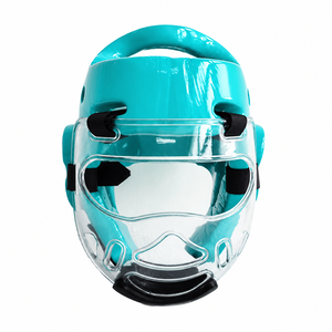 Protector de Cabeza Duradero SULTAN BOXING, Casco Deportivo con Protección Facial Transparente, Suela de Cuero para Adultos Unisex, Material de PC, Cierre de Gancho y Bucle - Product Image 4