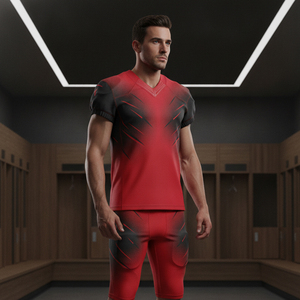 Uniforme de football américain sur mesure à séchage rapide, respirant, léger, vêtements de sport en sublimation numérique, ensemble maillot et pantalon assortis - Product Image 5
