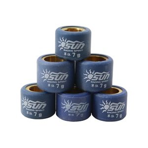 ลูกกลิ้ง CVT SUN RACING MIO100 15x12 7G  วัสดุทองเหลืองผสมไฟเบอร์  แข็งแรงทนทานเป็นพิเศษ อะไหล่สมรรถนะสูงจากไต้หวัน - Product Image 3