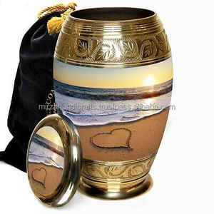 Urnas de cremación modernas Urna de mariposa clásica grande para cenizas humanas funerarias EE. UU. Metal Divino - Product Image 4